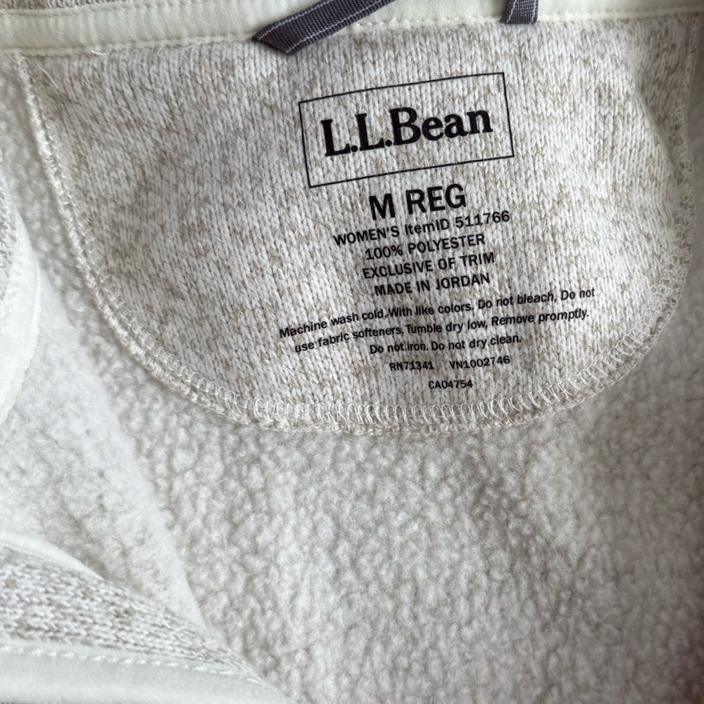 Women's L.L.Bean Sweater Fleece Long Vest size medium NWT - Picture 12 of 14